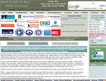 Tablet Screenshot of healthinsuranceindia.org